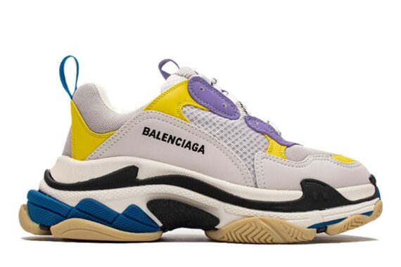 Balenciaga Triple S Retro Sneakers "Trend Purple/Yellow"