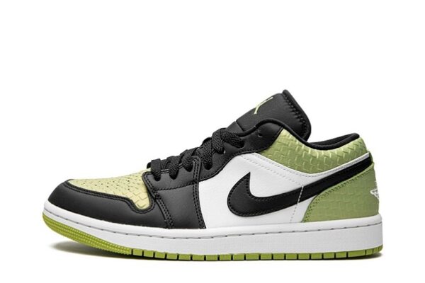 Wmns Air Jordan 1 Low SE "Vivid Green Snakeskin"