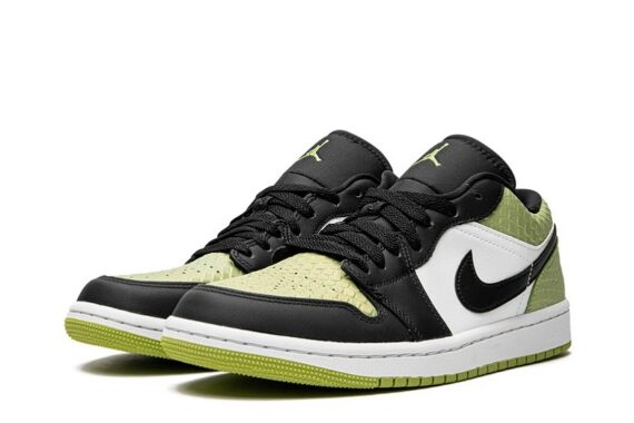 Wmns Air Jordan 1 Low SE "Vivid Green Snakeskin"