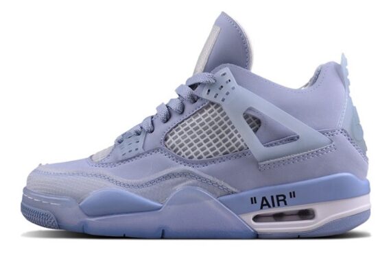 Off-White x Air Jordan 4 Retro SP "Blue Purple"