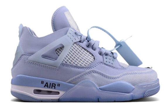 Off-White x Air Jordan 4 Retro SP "Blue Purple"