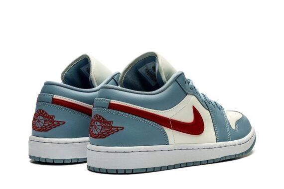 Wmns Air Jordan 1 Low "Blue Whisper Dune Red"