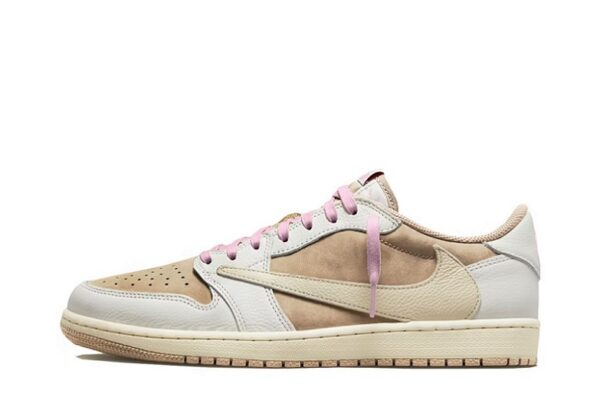 Travis Scott x Air Jordan 1 Low OG SP "Sail Shy Pink"