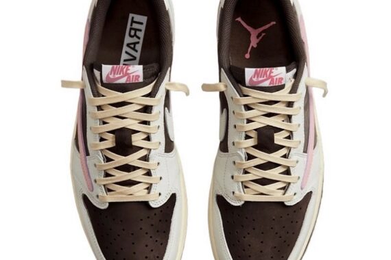 Travis Scott x Wmns Air Jordan 1 Retro Low OG SP "Dark Pony Pink Oxford"