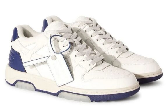 Off-White Out Of Office OOO Low Tops "White Blue"