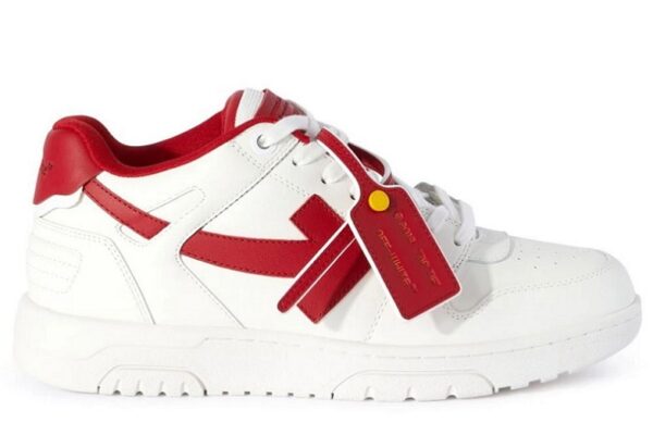 Off-White Out Of Office OOO Low Tops "2024 Lunar New Year Red White"