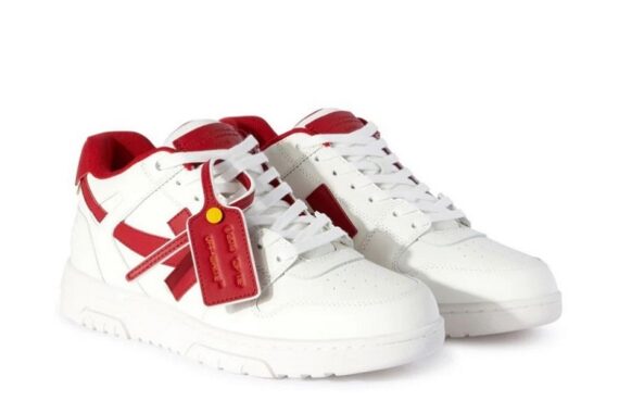 Off-White Out Of Office OOO Low Tops "2024 Lunar New Year Red White"