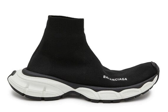 Balenciaga Knit Sock Sneakers "Black and White"