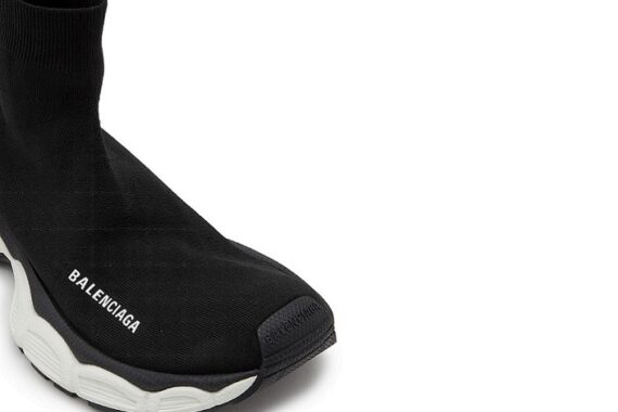 Balenciaga Knit Sock Sneakers "Black and White"