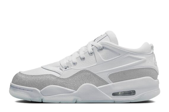 Wmns Air Jordan 4 RM "White Silver Glitter"