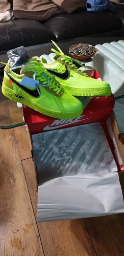 Unique Off-White Air Force Ones 1 Low “Volt” photo review