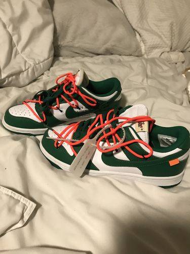 Nike Off-White x Dunk Low 'Pine Green' photo review