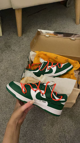 Nike Off-White x Dunk Low 'Pine Green' photo review