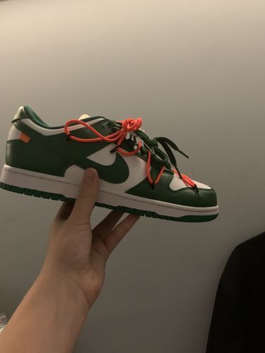 Nike Off-White x Dunk Low 'Pine Green' photo review