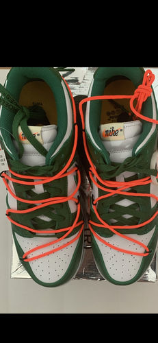 Nike Off-White x Dunk Low 'Pine Green' photo review