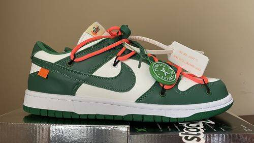 Nike Off-White x Dunk Low 'Pine Green' photo review