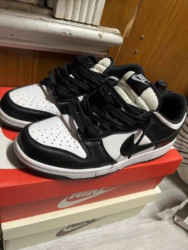 Nike Dunk Low 'Panda Black White' photo review