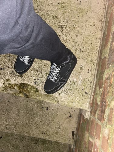 Travis Scott Jordan 1 “Black/Phantom” Low photo review