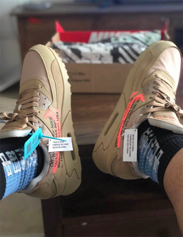 Off-White Air Max 90 “Desert Ore” photo review