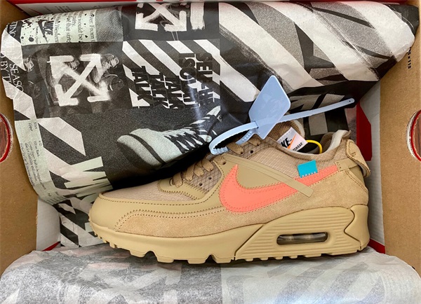 Off-White Air Max 90 “Desert Ore” photo review