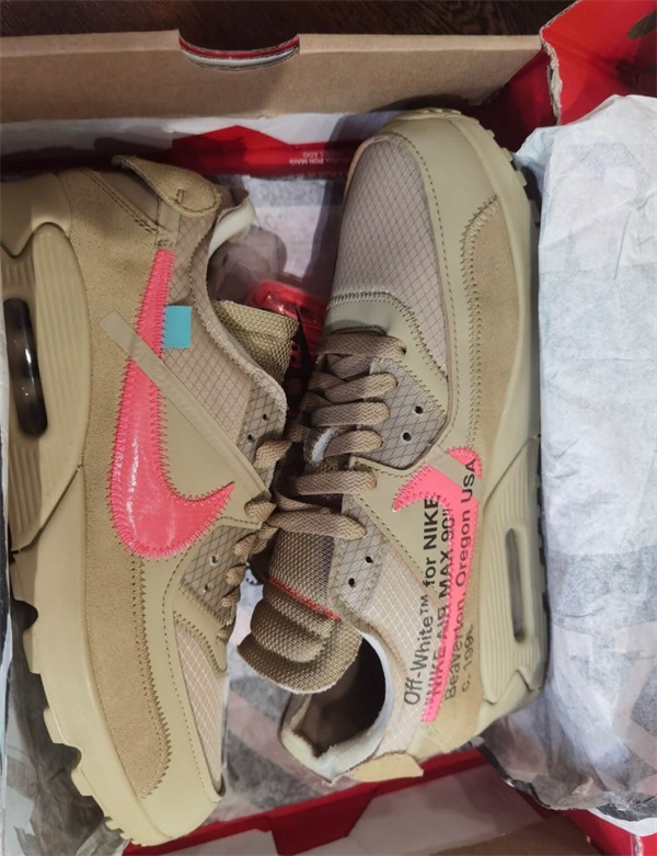 Off-White Air Max 90 “Desert Ore” photo review