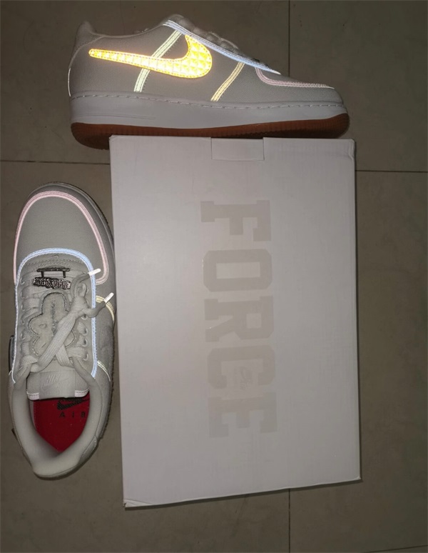 Travis Scott Air Force 1 One "White" photo review