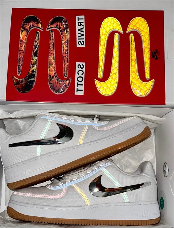 Travis Scott Air Force 1 One "White" photo review