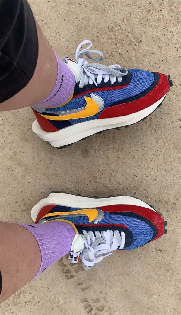 Sacai LDV Waffle “Varsity Blue” photo review