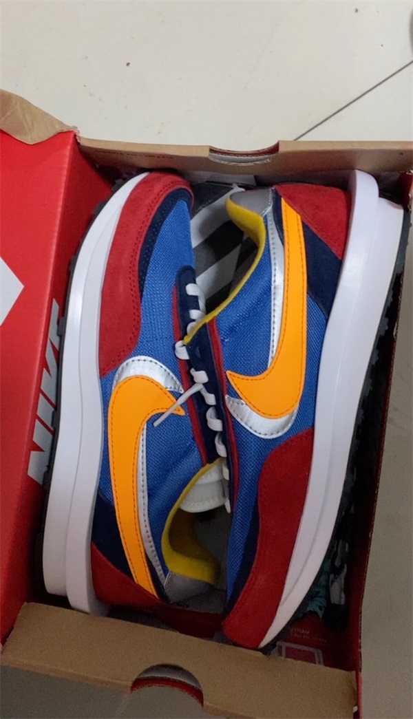 Sacai LDV Waffle “Varsity Blue” photo review
