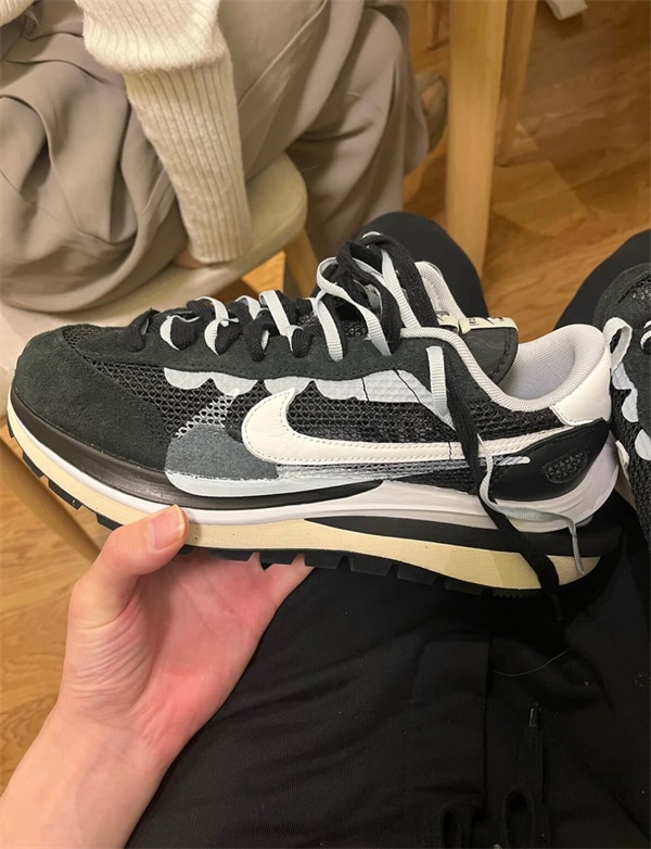 Sacai x Nike VaporWaffle "Black White" photo review