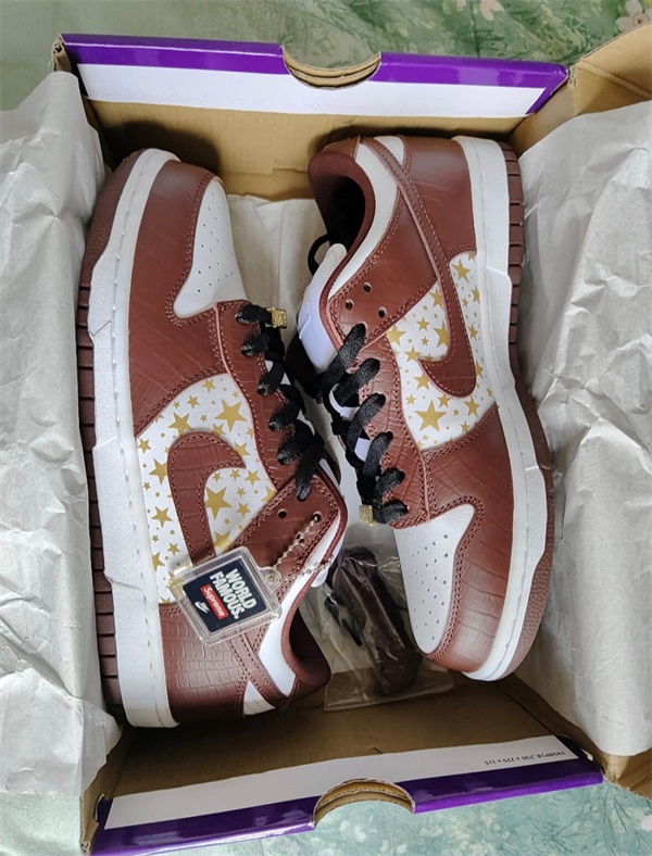 Nike Supreme x Dunk Low OG SB QS 'Barkroot Brown' photo review